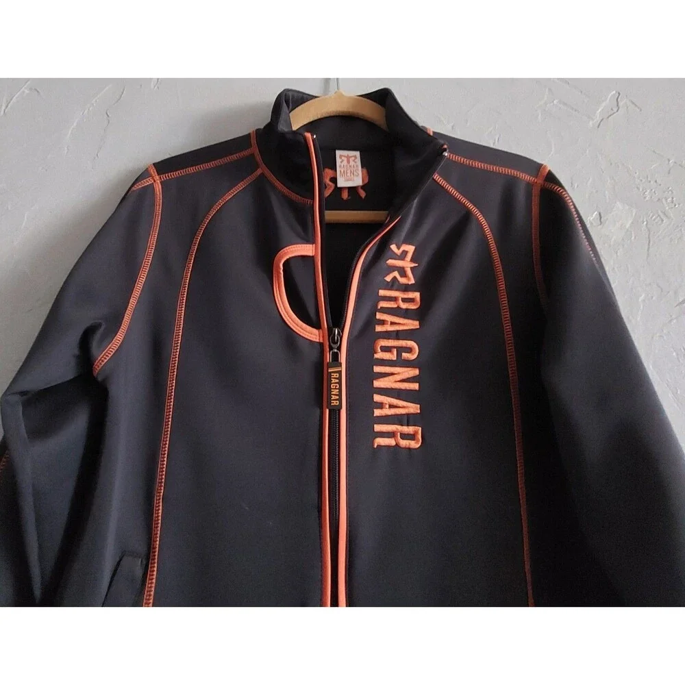 RAGNAR jacket Sweater Men Small, Polyester,Spandex,Full Zipper, Pocker,17 Inch O